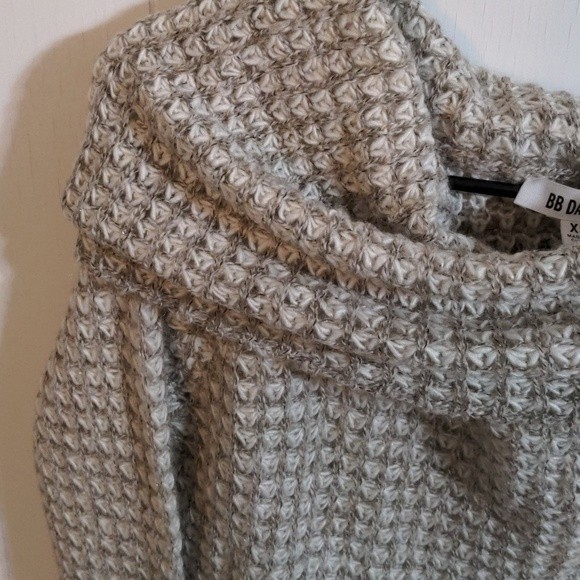 BB Dakota Tegan Beige Off-the-Shoulder Sweater - Picture 4 of 6